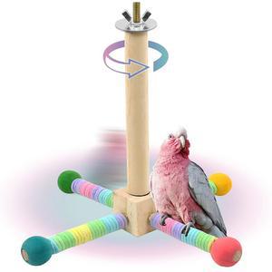 패일런 업그레이드 앵무새 농어 , 중소형 있는 사랑스러운 장난감이 회전 핀치 장식합니다(무지개 잉꼬 액세서리, 새 위한 버디를 색상) 츄볼 케이지 스탠드, 앵무새를 새를 새들이