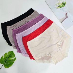 빅사이즈 여성팬티 인견 레이스 맥시 햄팬티