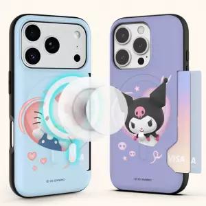 산리오 3D팝 맥세이프 카드2장 범퍼 케이스 아이폰17 프로 에어 16 갤럭시S25 S24 A36 A16 헬로키티 쿠로미 마이멜로디 폼폼푸린 한교동 시나모롤