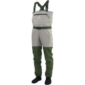 낚시 웨이더 가슴장화 낚시복 웨더 남성용 쏘가리 스타킹 Light 가슴 통기성 Tan Green 배스대시 방수 경량 플라이