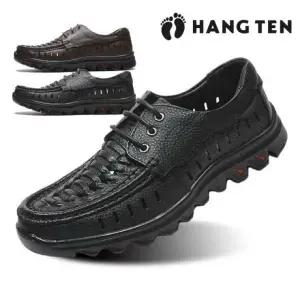 남성 소가죽 망사 로퍼 구두 컴포트화 시원한 남자 여름 신발