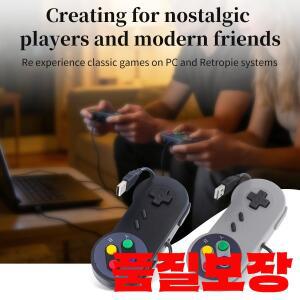 유선 USB 게임패드 레트로 조이스틱 (PC NESPi RetroPie 플러그 앤 플레이 컨트롤러 (라즈베리 파이 5 Zero