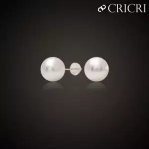 단아한귀걸이 스와로브스키 크리스탈 진주 제작 귀걸이 14K 10mm