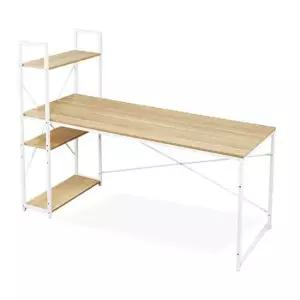 더크린 H형 수납선반 테이블 1600x600 타원책상 반원책상 학생책상 사무실책상 좌식테이블