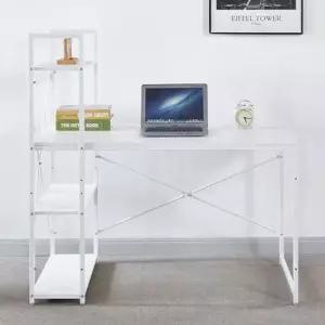 베이직 H형 선반 책상 1200x600 화이트 오피스 테이블 학생책상 오피스책상 데스크테이블