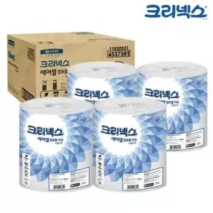 x 화장지 점보롤 크리넥스 (3롤) 에어셀 스탠다드180 (총12롤) 4개