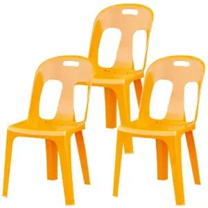 등받이 국산 노랑 3개 플라스틱 야외 행사 포차 4호 보조 간이 학교 의자 편의점 포장마차