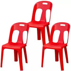 간이 4호 빨강 편의점 행사 학교 국산 3개 의자 포장마차 보조 플라스틱 등받이 포차 야외