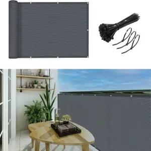 가든럭스 3피트 10인치 발코니 프라이버시 스크린 커버 펜스 자외선 차단 방풍 윈드스크린 헤비 듀티