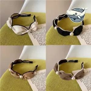 레트로 진주 여신머리띠 셔링 스타일 헤어밴드 헤어액세서리 진주머리띠 레트로머리띠