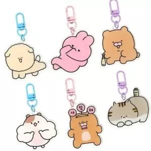 [하프클럽/]선물용귀여운키링 학생 우정 즐거운 액세서리 열쇠고리키링 35p