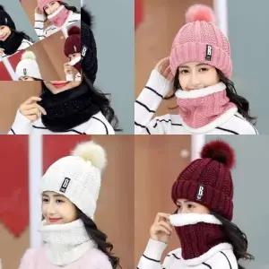 따스레 융털기모 방한 넥워머 방울 털모자 겨울모자 방한모자 여성벙거지 등산넥워머 방한넥워머