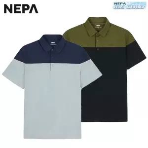 [네파]여름용 남성 씨타 블럭 아이스 냉감 폴로 카라 반팔 티셔츠 - 7L35262_HDD