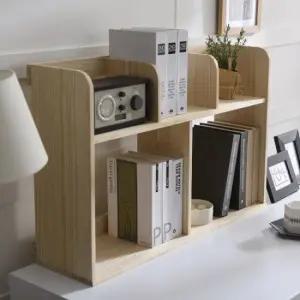 [홈퍼니] 원목 76cm 2단 책꽂이 세칸형