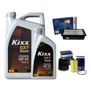 쏘렌토R 엔진오일 세트 디젤 킥스 GX7 디젤 5W-30 7L+필터