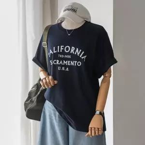 (안나앤플러스) A. 캘리 코튼 반팔 티셔츠[티셔츠D0424N01] 빅사이즈