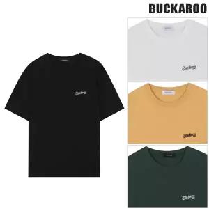 [더 비](의정부점)남성 20수 싱글 루즈핏 자수로고 반팔 티셔츠(B242Z1015P)