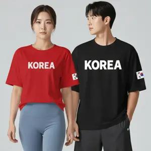 ROCA 코리아 여름 쿨론 기능성 반팔티 빅사이즈 남녀공용 냉감 드라이 무지 오버핏 S~2XL 운동 작업복