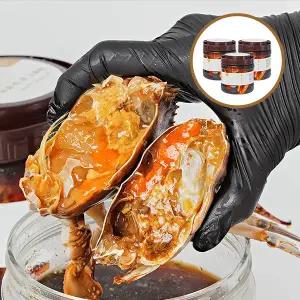 어촌명가 연평도 암꽃게 알배기 하프컷 간편 한입 간장게장 1.2kg x 3개