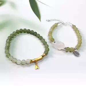 TBZ H11H26 천연 화전옥 복운 행운 팔찌 2종 택1 여성팔찌