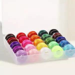 25색 늘어나는 팔찌줄 비즈공예 스판덱스줄 0.8mm 탄성줄 팔찌만들기 팔찌줄 WFLP0JT
