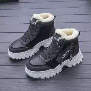 여성털운동화 여성 하이탑 털운동화 보온성 방수력 강한 겨울신발