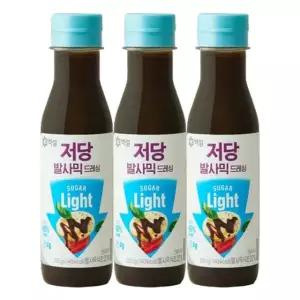 [CJ]백설 저당 발사믹드레싱 250g x3개