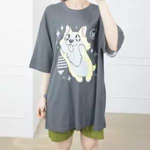 빅사이즈 남여공용 루즈핏 여름 반팔 라운드넥 티셔츠 오버핏 레터링 라운드 여름 남자 남녀공용 여자 기본