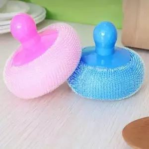 (옵션 랜덤)청소클리너 주방청소솔 가스렌지청소 손잡이수세미 손잡이 수세미 솔