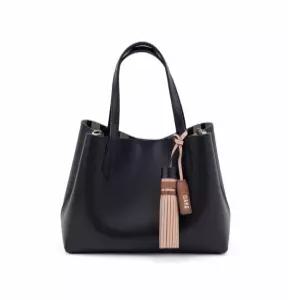 [백화점 선물포장] 닥스 토트백 여성 가죽 경량 정장 미니 크로스백 가방 블랙 366