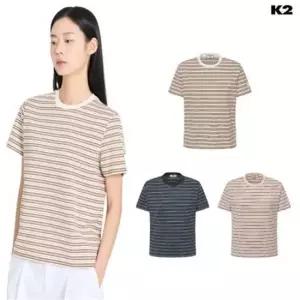 케이투 K2 여성 여름 FOR REST 스트라이프 반팔 티셔츠 W KWM26254 476923
