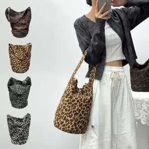 [다잇템]여자 감각적인 데일리 캐주얼 호피 숄더백