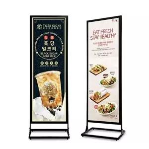 고품질 LED 카페 광고판 60x120cm 철제 배너 입간판 입간판 입간판제작 카페입간판 배너제작 WFLT7FS
