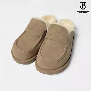 [탑보이] 겨울 방한 털 로퍼 슬리퍼 (ZZSH011)