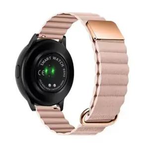 갤럭시워치FE 반버튼 자석식 가죽밴드 스트랩 시계줄 갤럭시워치FE 가죽밴드 스마트워치