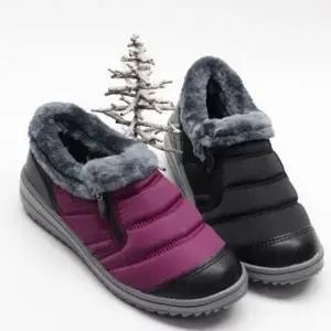 여성 보온 부츠 겨울 신발 로우 패딩 방한