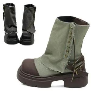 [카미엣뮤즈]워머 스타일 키높이 부츠_KM24w165