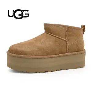 UGG 클래식 울트라 미니 플랫폼 겨울 부츠 체스트넛 (1135092-CHE)
