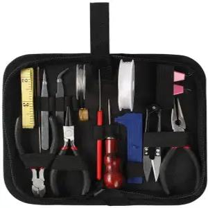 쥬얼리 제작 및 수리 도구 키트 DIY 목걸이 팔찌 수공구 펜치 세트 22 개