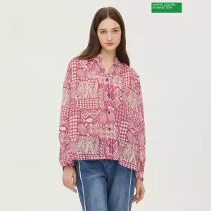 베네통 [아울렛] 포스터 블라우스 BABL05341_PK