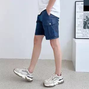 남자 샤이니 카고 반바지 여름 캐주얼 숏팬츠