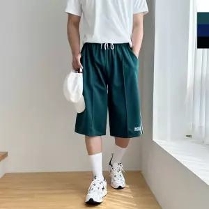 남자 여름 시원한 투라인 와이드 트레이닝 버뮤다 바지