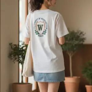 여성 프린팅 박스핏 반팔티 1P 라운드넥 베이직 데일리 여름 티셔츠 패션