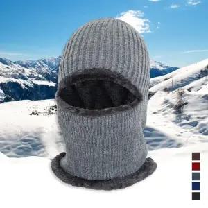 ( )남여공용 겨울 넥워머 마스크 털 모자 방한모자 패션 마스크 넥워머 모자