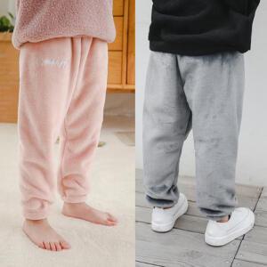벨벳 수면 바지 3color 7-17호 아동 남아 여아 어린이 키즈 초등학생 겨울 잠옷 실내복 파자마