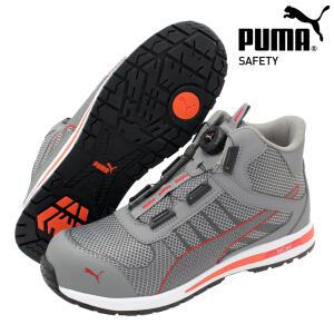 PUMA 안전화 62D (6인치 중목/그레이/BOA 다이얼) 통풍 메쉬 작업화 산업안전용품/KCS인증