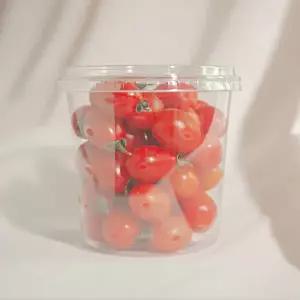 델리컵 디저트컵 샐러드도시락 빙수용기 710ml 24 온스 100개입 평뚜껑 세트