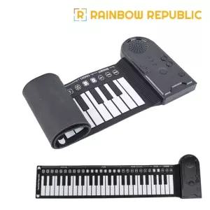 PV 롤 피아노 블랙톤/아기/선물/장난감/어린이/유아/여아/조카/휴대용/악기/놀이/드럼/크리스마스/리듬