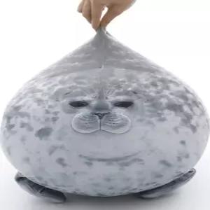 하프 물범 인형 물개 대형 쿠션 베개 오사카 누운 바다표범 20cm