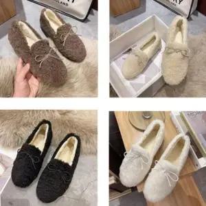 여자신발 모카신 겨울신발 여성 양털로퍼 안감퍼 뽀글이 털단화